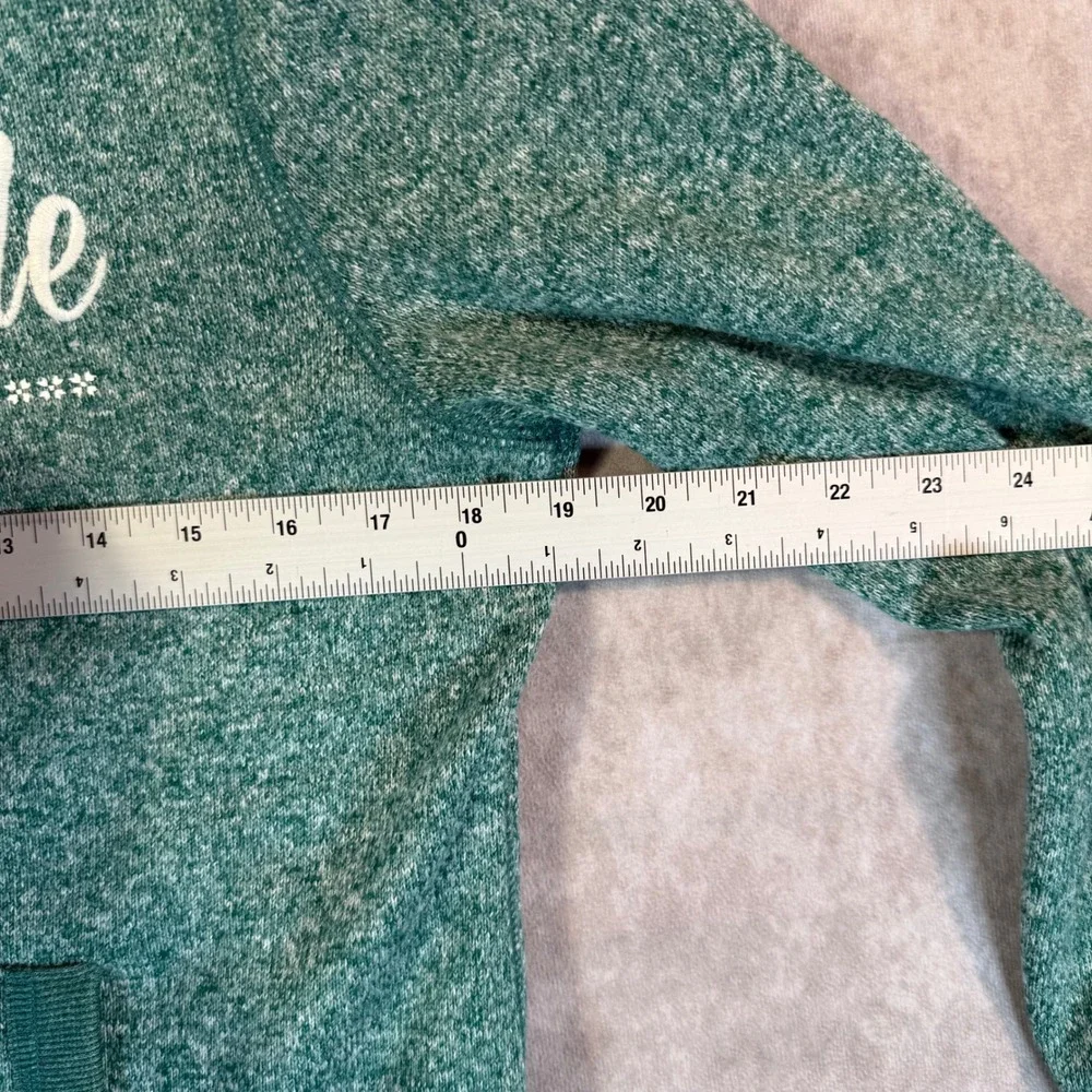 Y2K Vintage Aeropostale Hoodie Juniors M Green Marled Twilight Elena Gilbert